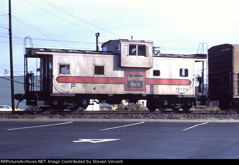 Burlington Northern e CB&Q caboose BN #10189